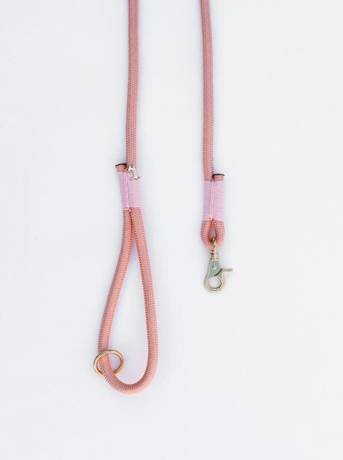 Rose Gold Braided Rope Leash