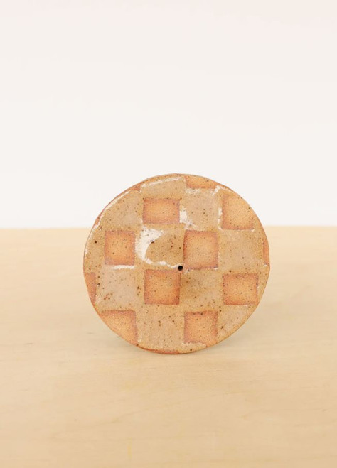 Checkerboard Ceramic Incense Holder