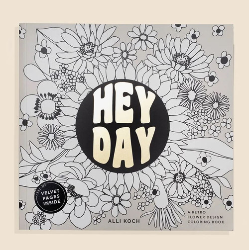 Heyday: Retro Flower Coloring Book