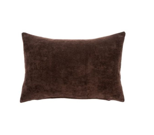 Sangria Stone Washed Velvet Lumbar Pillow