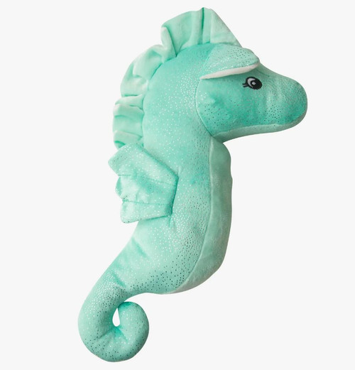 Teal Seahorse Dog Toy