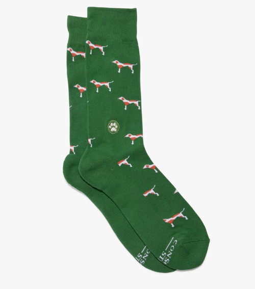 Green Socks That Save Dogs