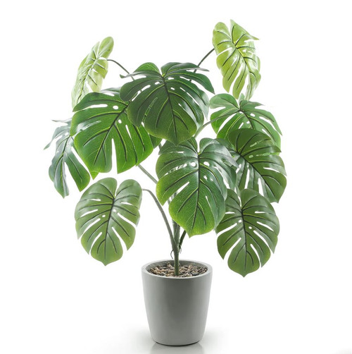 Faux Monstera + Pot - 3ft