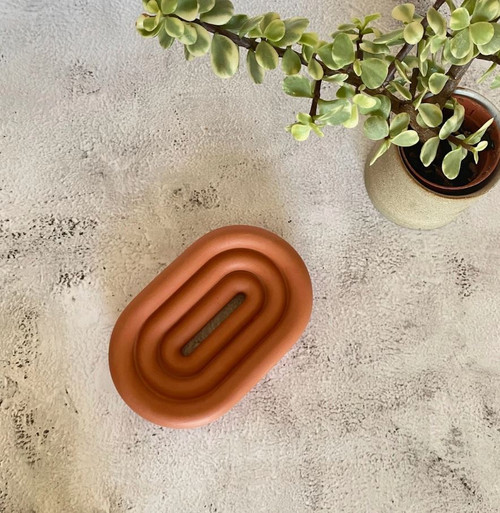 Terracotta Curly Soap Dish