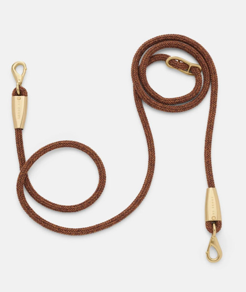 Cognac Adjustable Rope Leash