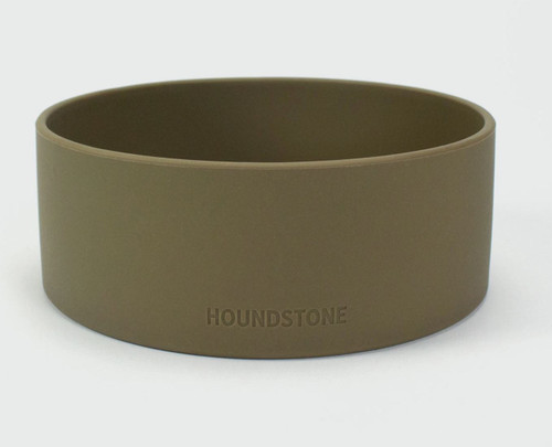 Olive Silicone Dog Bowl