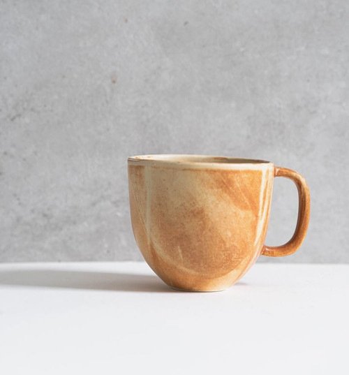 Caramel Stoneware Coffee Mug
