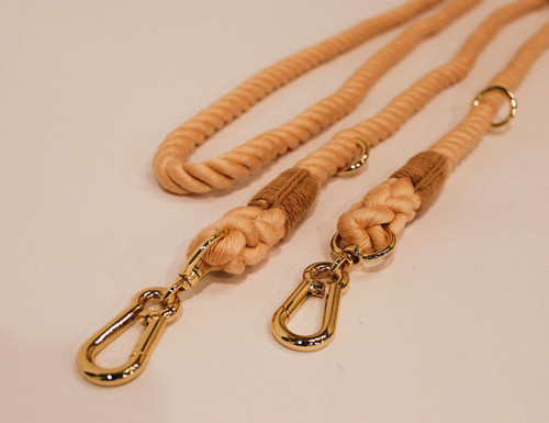 Rose Gold Adjustable Rope Leash