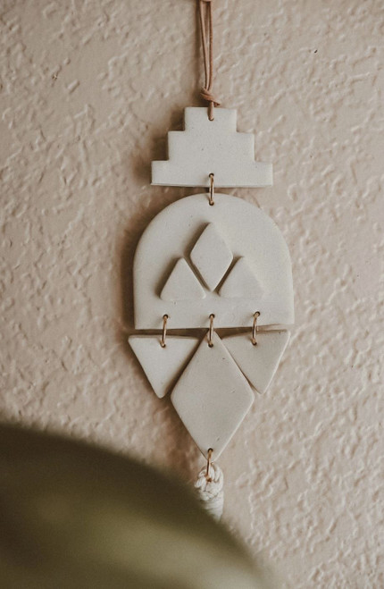 Diamonds + Arches Sandstone Wall Hanging