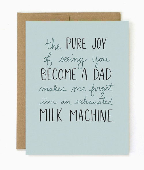 Milk Machine Father's Day Card