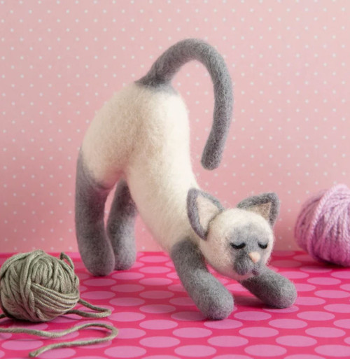 Stretching Cat Needle Felting Kit