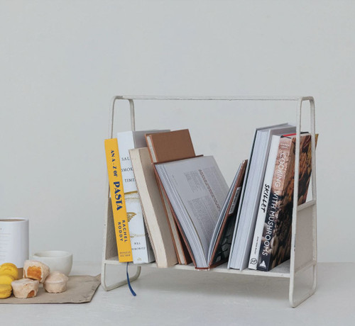Cream Textured Metal Rack