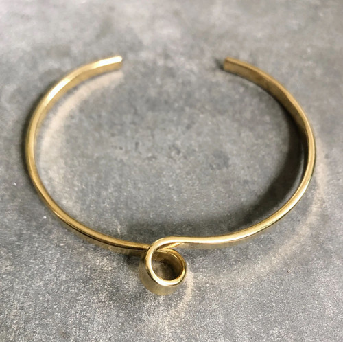 Loop Brass Cuff Bracelet