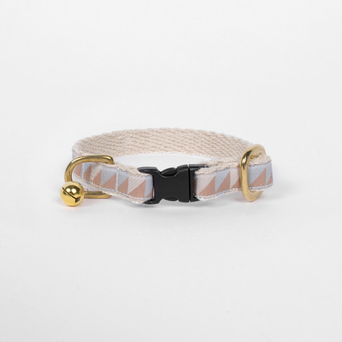 Nice Grill Cat Collar - Blue + Camel + Ivory Nice Grill Cat Collar - Blue + Camel + Ivory