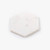 4 Piece White Marble Coaster Set