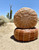 Tan Leather Moroccan Pouf Cover