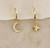 Opal Moon and Star Earrings