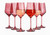 2 Pc. Rose Pink Wine Glass Set