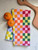 Rainbow Check Tea Towel