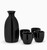 Black Porcelain Sake Set - 5pc