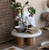 Marble + Mango Wood Pedestal