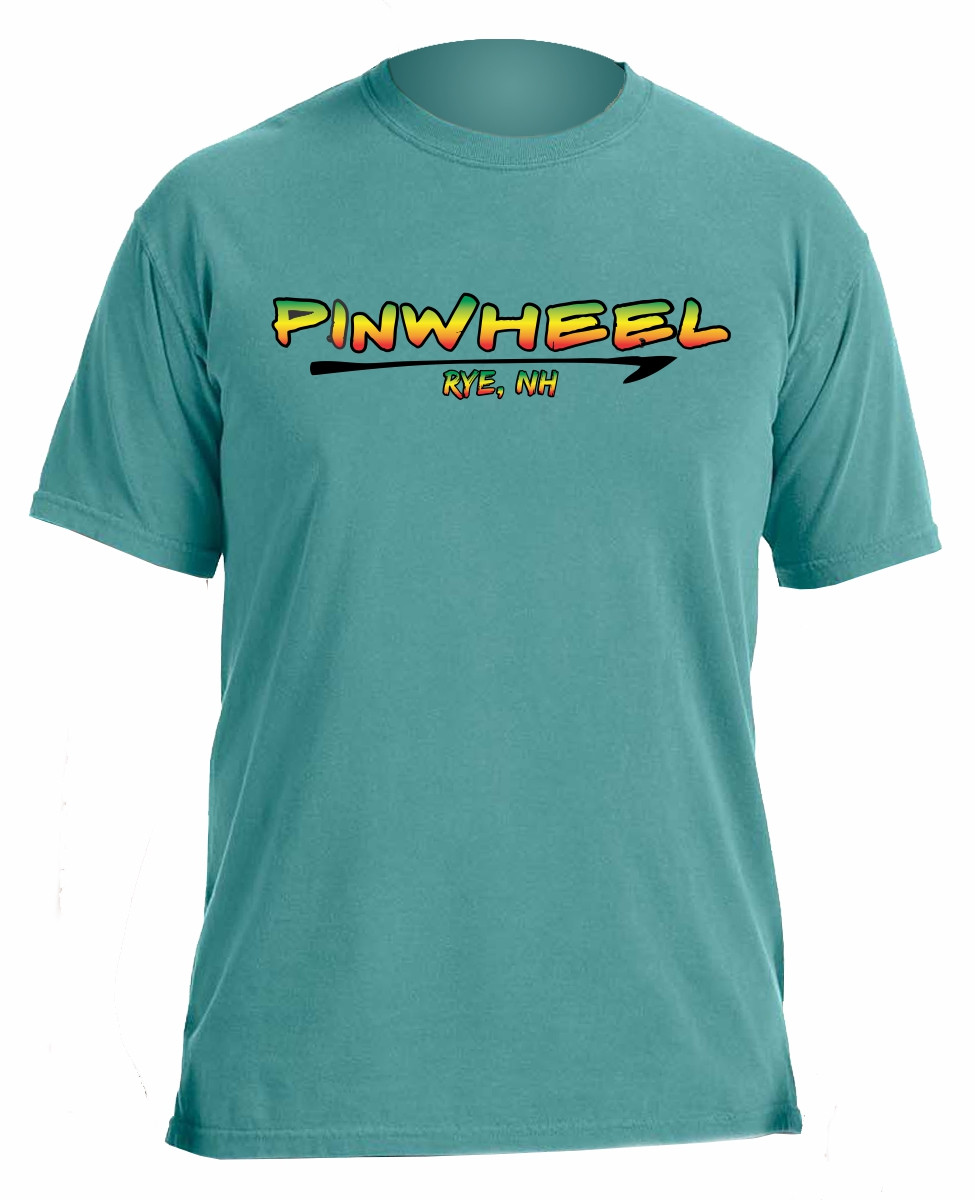 Pinwheel Fishing White Short Sleeve T-shirt