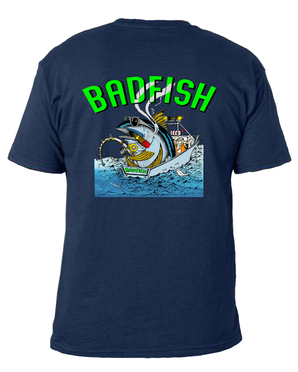 Mens cotton Fishing T Shirt New 3XL Green