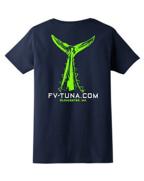 Wicked Tuna Tee Bluefin Tuna T-Shirt Let's Go Get Some Tail Fork Length Fashion