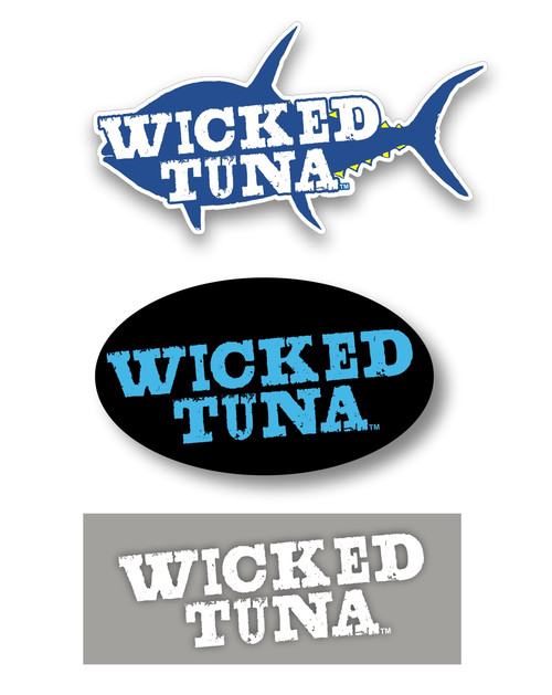 Wicked Tuna Stickers - Set of 3 - Wicked Tuna Gear