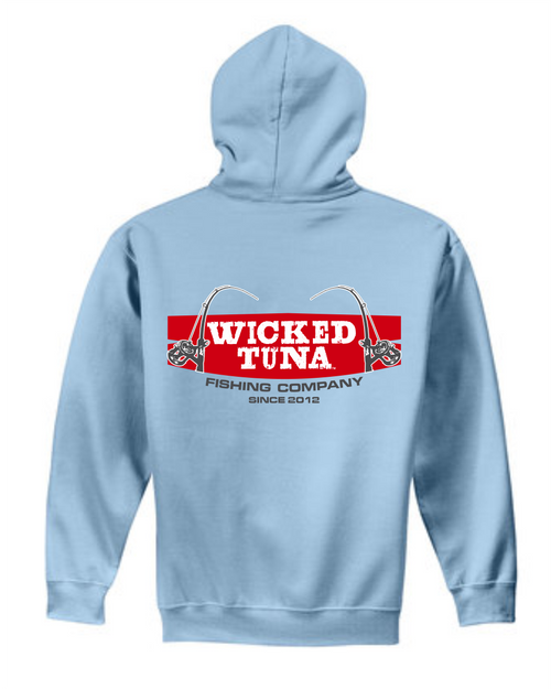 Striped Sunset Fishing Company - Hooded Sweatshirt - Wicked Tuna