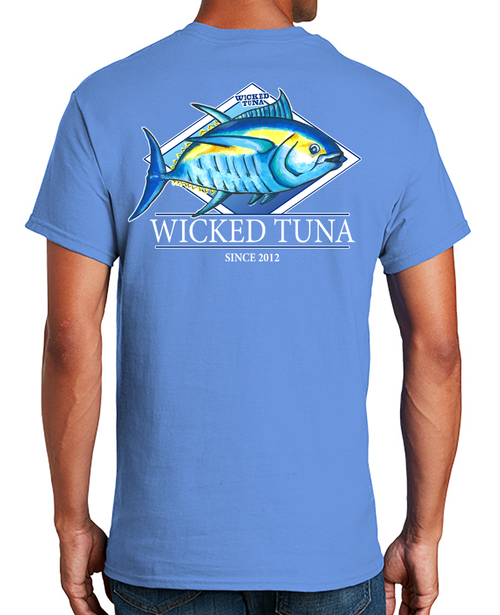 Fishing Tee Shirt Catch This Yellowfin Tuna If You Can! Essential T-Shirt  for Sale by fantasticdesign