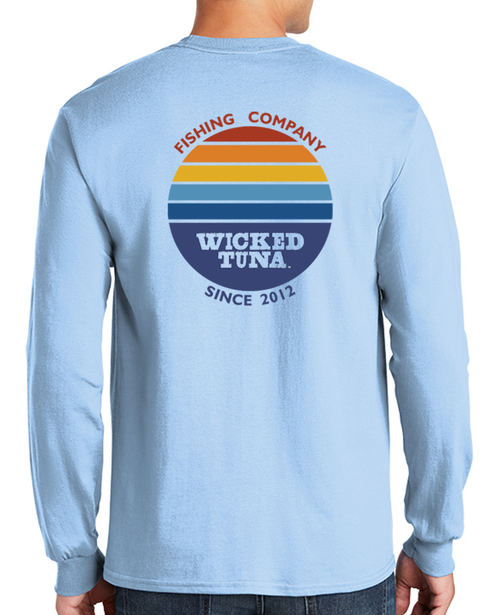Striped Sunset Fishing Company - Long Sleeve T-shirt - Wicked Tuna