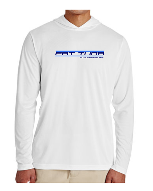 Fat Tuna Captain Design Performance hooded Long Sleeve Tee