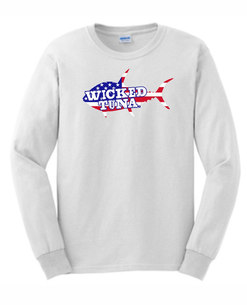 American Flag Long Sleeve Tuna Tee