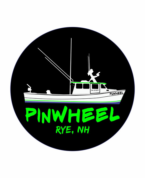 Pinwheel Boat Decal Wicked Tuna Gear