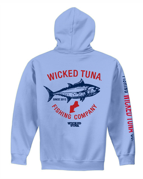 Tuna Fishing T-Shirt Hooded Sweat Shirt Tuna Fishing T-Shirt Wicked Fish  tuna Yellow Tail Blue Fin Medium 