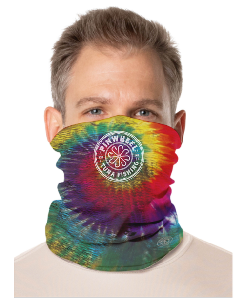 Pinwheel Tie Dye Face and Neck Gaiter - Wicked Tuna Gear