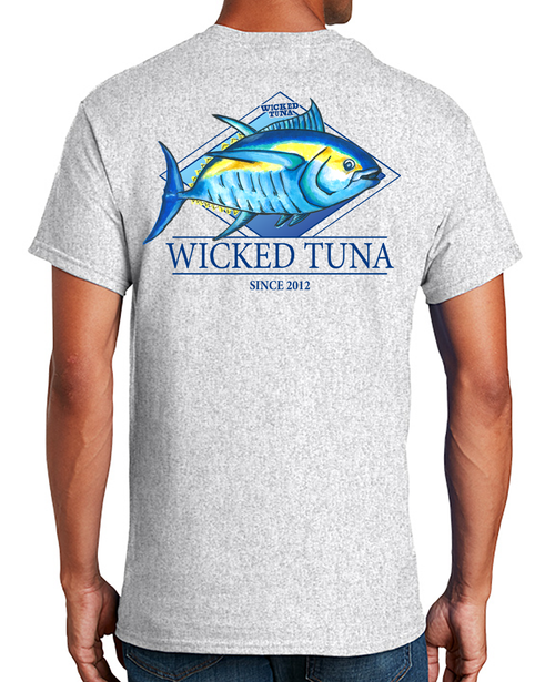 Wicked Fish Tuna T-Shirt 100% Cotton GOLD YELLOW