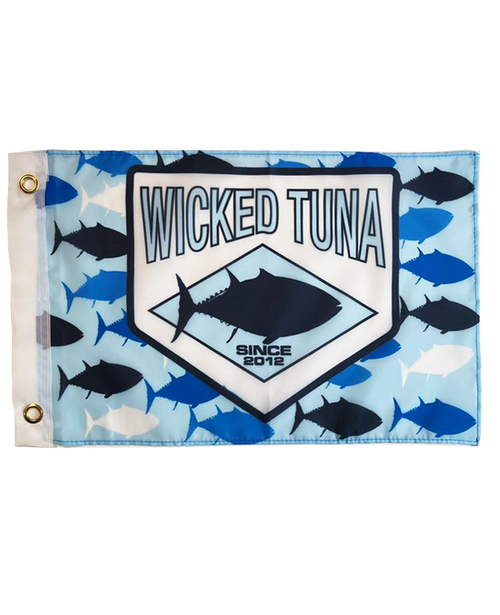 Wicked Tuna Camo Tuna Boat Flag Small