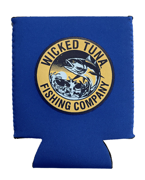 Tuna Hook Wicked Tuna Can Cooler Blue