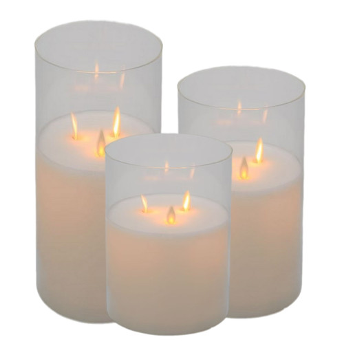 Bougie LED Chloé H20 crème