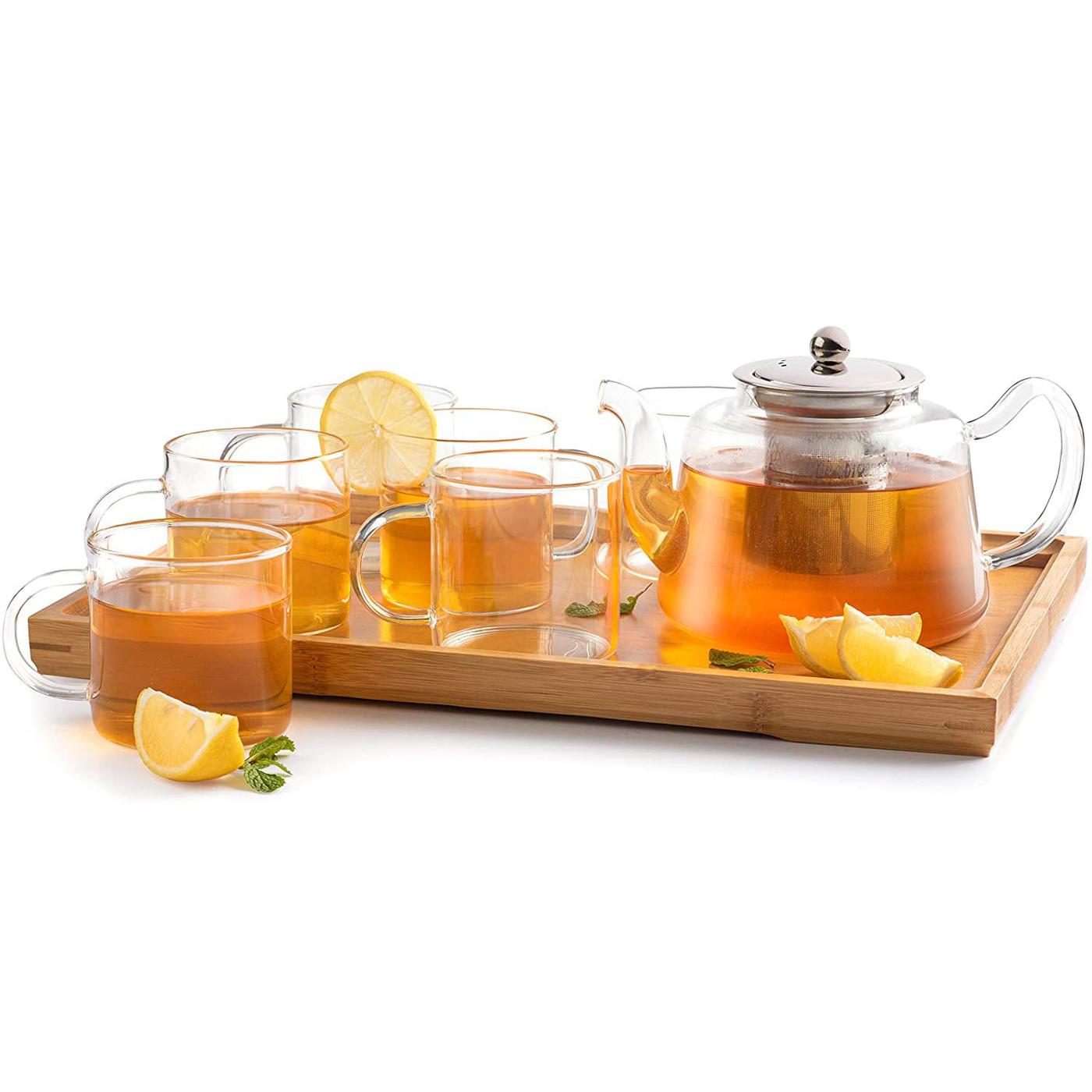 Kai Tea clear glass teapot Set