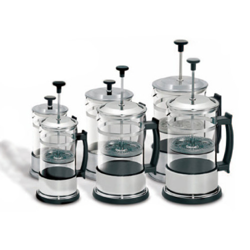 The tea press is the most convenient fun way to brew up your loose leaf teas. Add a touch of class to the countertop with these attractive designs. Choose your size, 2-cup, 4-cup, or the giant 6-cup for the real tea fanatic! The tea press is the most convenient fun way to brew up your loose leaf teas. Add a touch of class to the countertop with these attractive designs. Choose your size, 2-cup, 4-cup, or the giant 6-cup for the real tea fanatic!