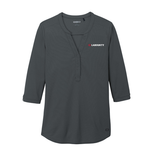 OGIO Ladies Jewel Henley - LaBounty