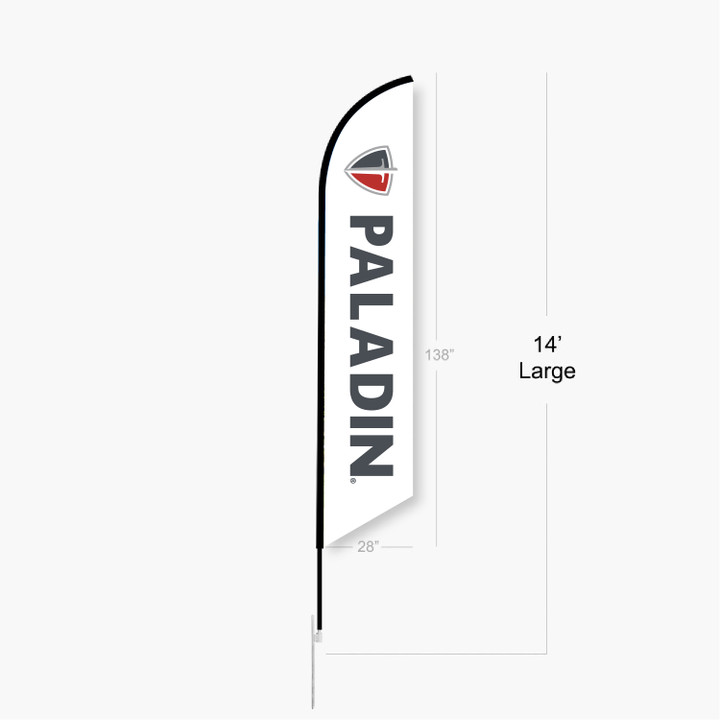 Paladin Feather Angled Flag (Large 14ft)