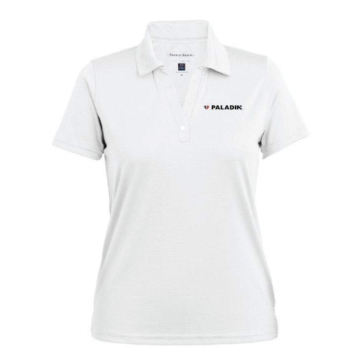 Pebble Beach Womens Horizontal Textured Polo - Paladin