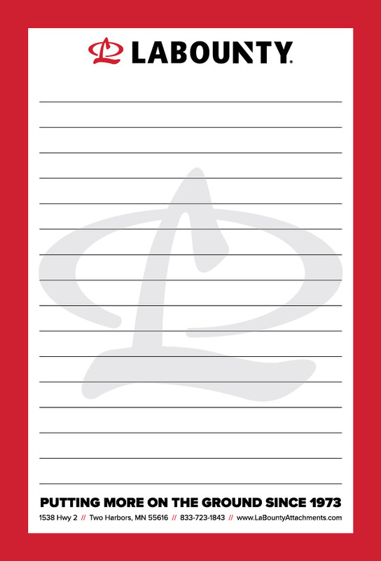 LaBounty Note Pad - Pack of 10