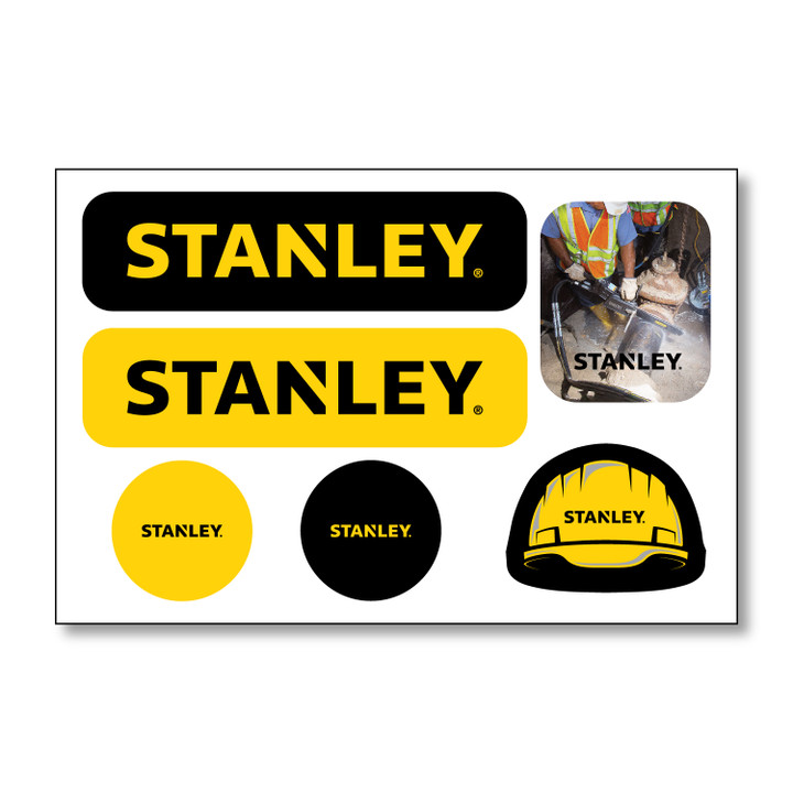 Stanley 4" x 6" Sticker Sheet