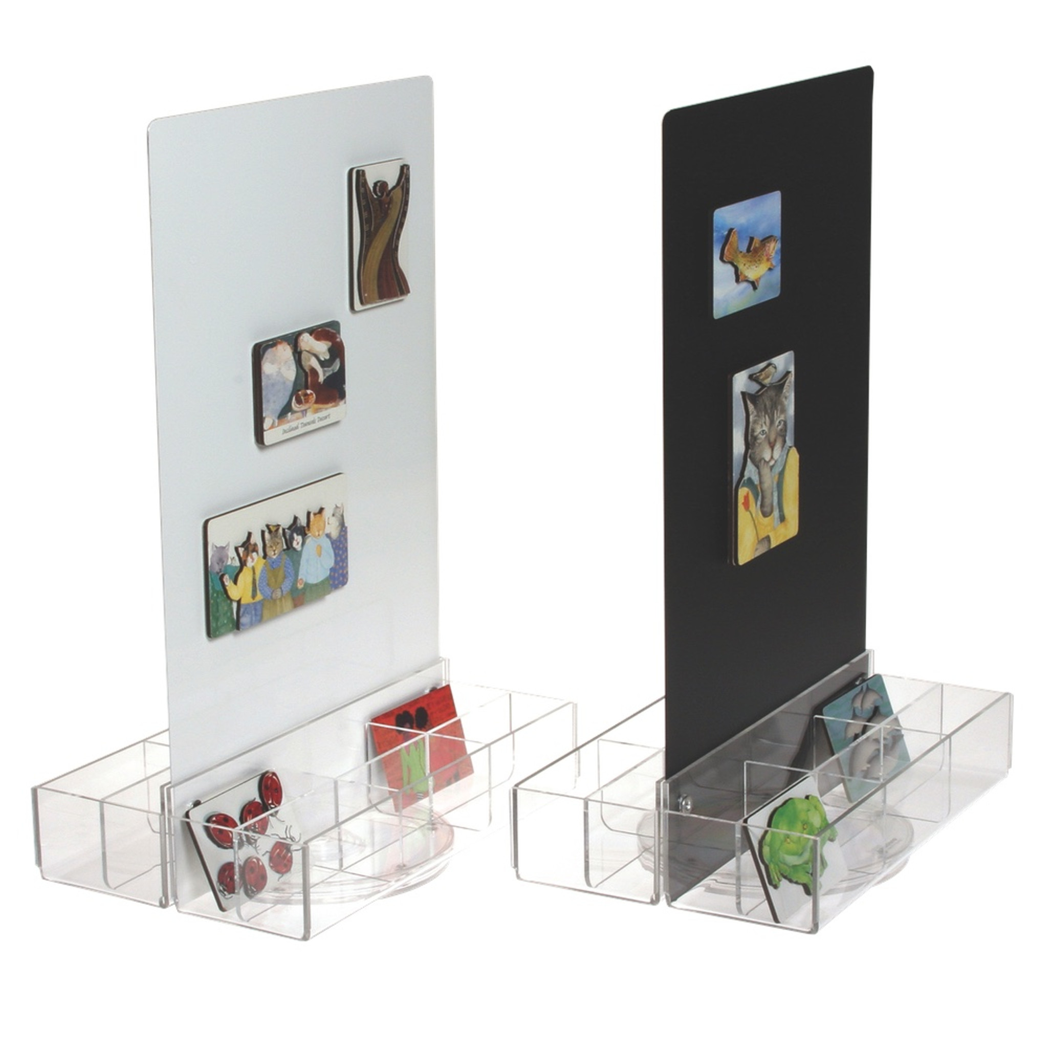 4 Pocket Rotating Business Card Holder With Pen Holder Countertop Display Spin Business Card Holders Business Industrial