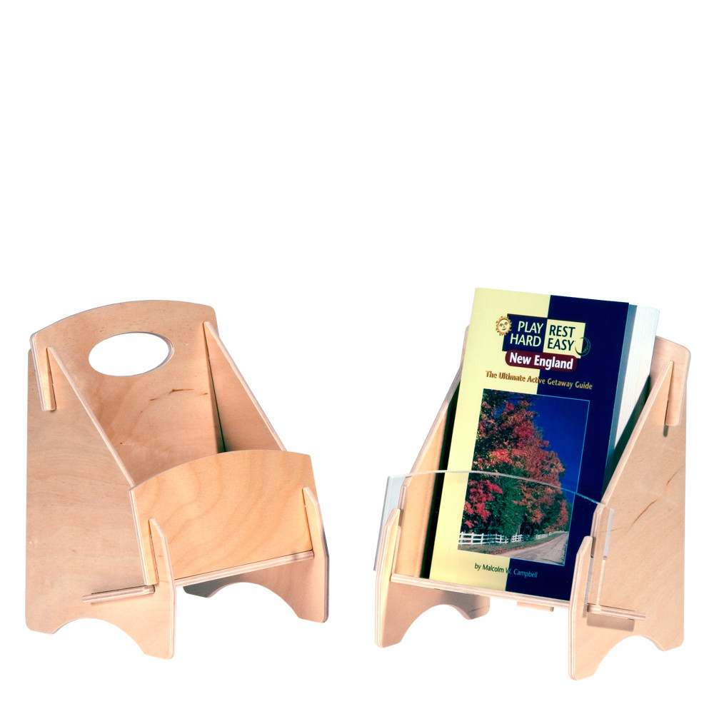 Plywood Half Sheet Brochure Holder